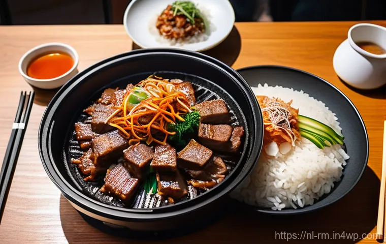 해외 이주 후 한국 문화 유지 방법 - **Vibrant Korean BBQ Feast in a Dutch Setting**
Prompt: A group of diverse friends, including Ko...