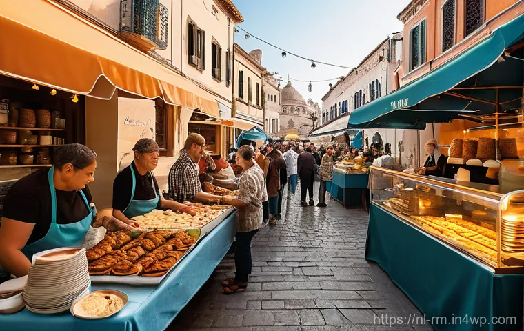 해외에서의 문화 행사 참여하기 - **Vibrant European Village Festival:**
    A bustling and joyous scene capturing an authentic villag...